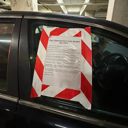 Abandoned vehicle