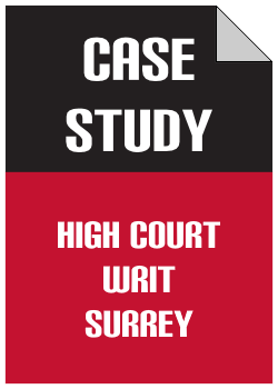 High Court Writ collection in Surrey case study