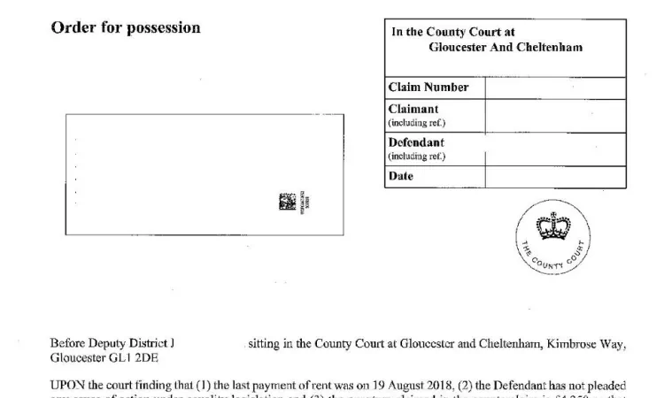 possession order