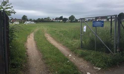 Travellers removed from playing field at a midland’s school