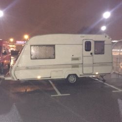 Unauthorised Encampment in car park